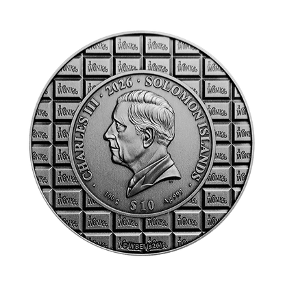 Wily Wonka & The Chocolate Factory 100g Silver Coin 2026 MDM