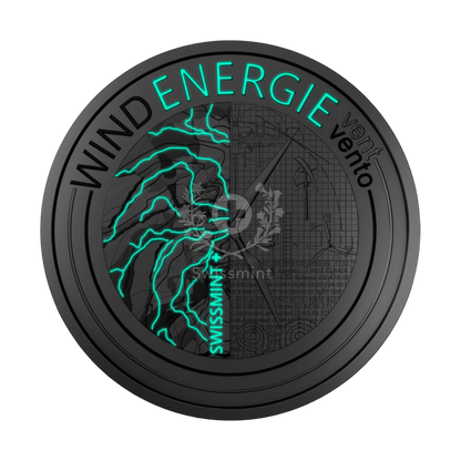 Wind Energy power of nature pulse of progress silver coin Swissmint 2023 reverse bluelight