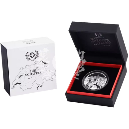 Wind Energy power of nature pulse of progress silver coin Swissmint 2023 packaging