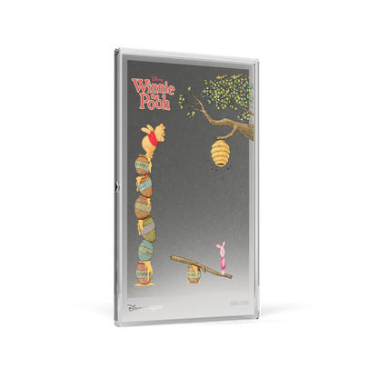 Winnie the Pooh Winnie & Piglet Silver Collectible Foil Agoro