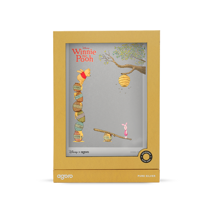 Winnie the Pooh Winnie & Piglet Silver Collectible Foil Agoro