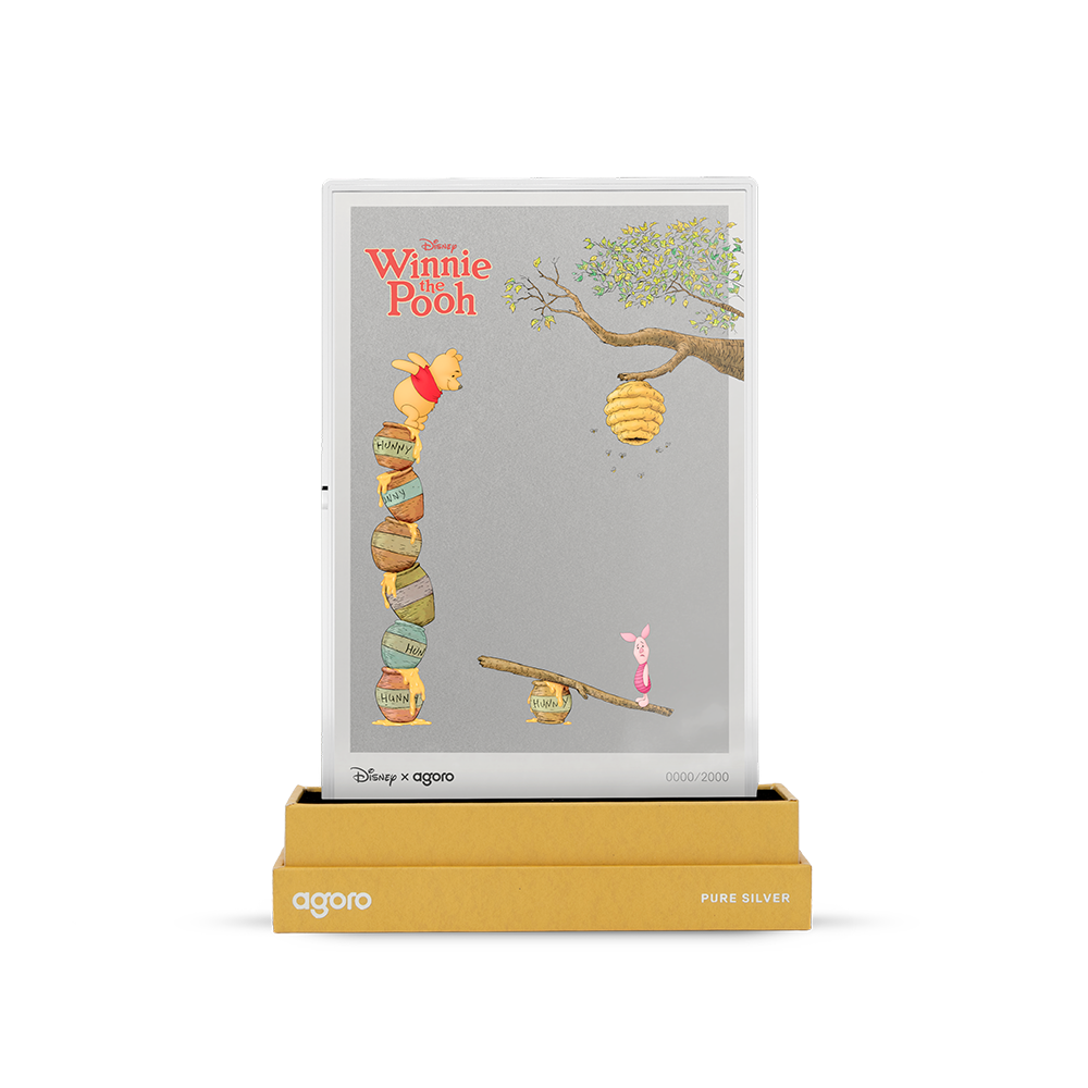 Winnie the Pooh Winnie & Piglet Silver Collectible Foil Agoro