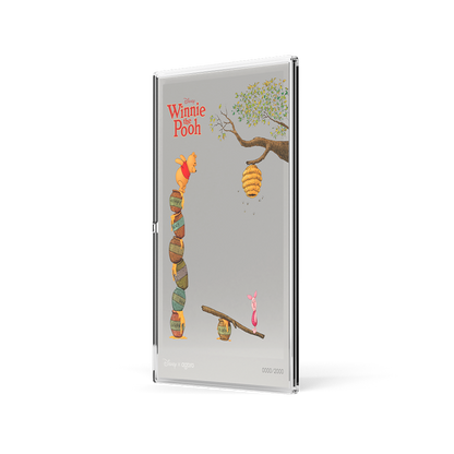 Winnie the Pooh Winnie & Piglet Silver Collectible Foil Agoro