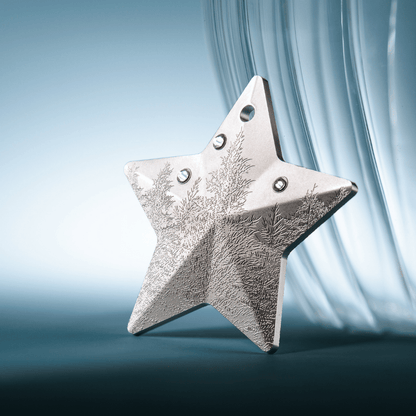 Winter Forest Holiday Ornament 1 Oz Silver Coin $5 Cook Islands 2025 Image CIT Coin Invest AG Parthava Coin