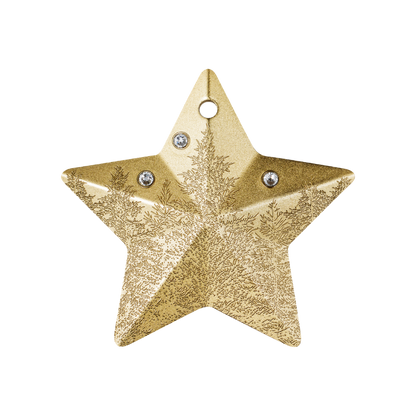 Winter Forest Holiday Ornament Gilded 1 Oz Silver Coin $5 Cook Islands 2025