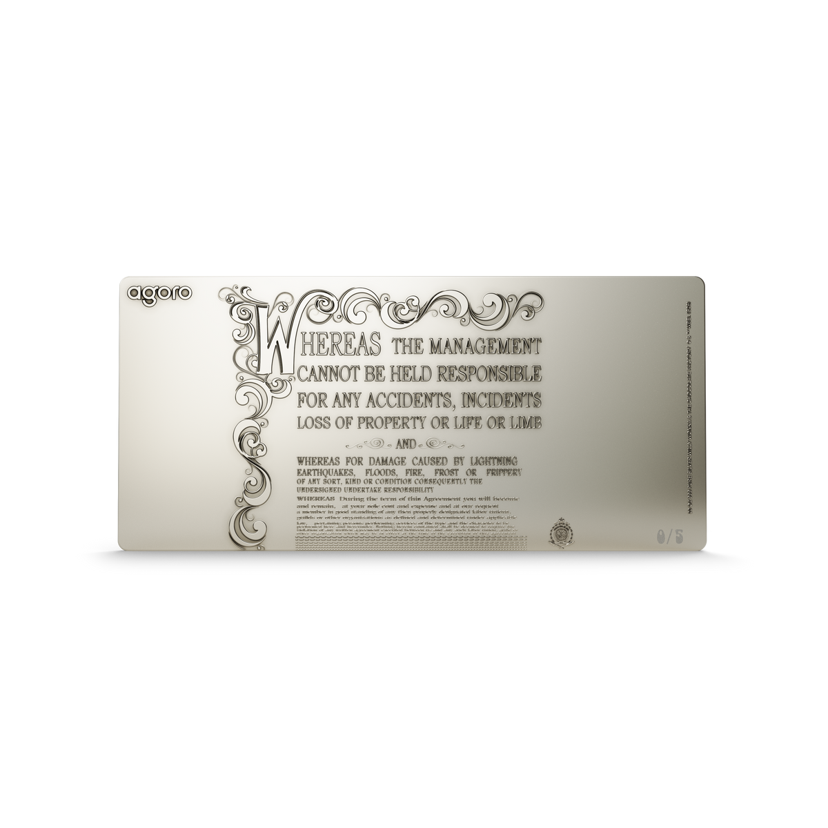 Willy Wonka & The Chocolate Factory Wonka Bar 20 Oz Silver Collectible agoro