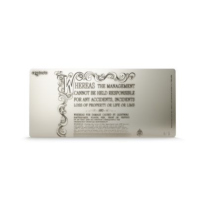 Willy Wonka & The Chocolate Factory Wonka Bar 20 Oz Silver Collectible agoro