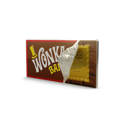 Willy Wonka & The Chocolate Factory Wonka Bar 20 Oz Silver Collectible agoro