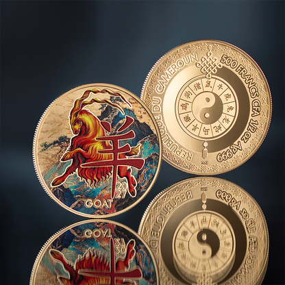 Year of The Goat Lunar Zodiac 1/2 Oz Silver Coin 2027 MINT XXI
