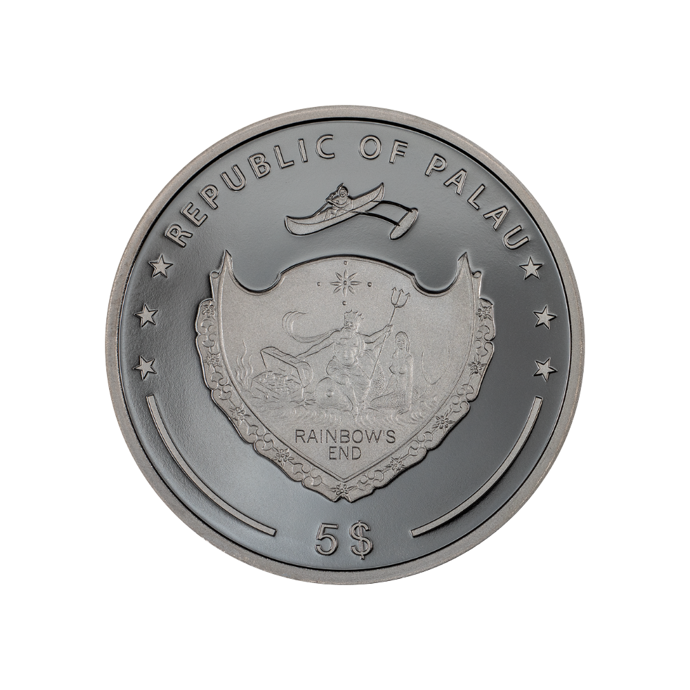 YIN AND YANG 1 Oz Silver Coin $5 Palau 2024