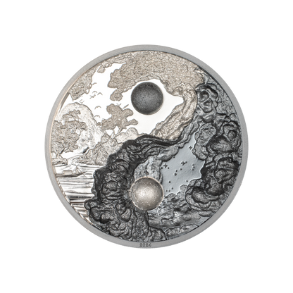 YIN AND YANG 1 Oz Silver Coin $5 Palau 2024
