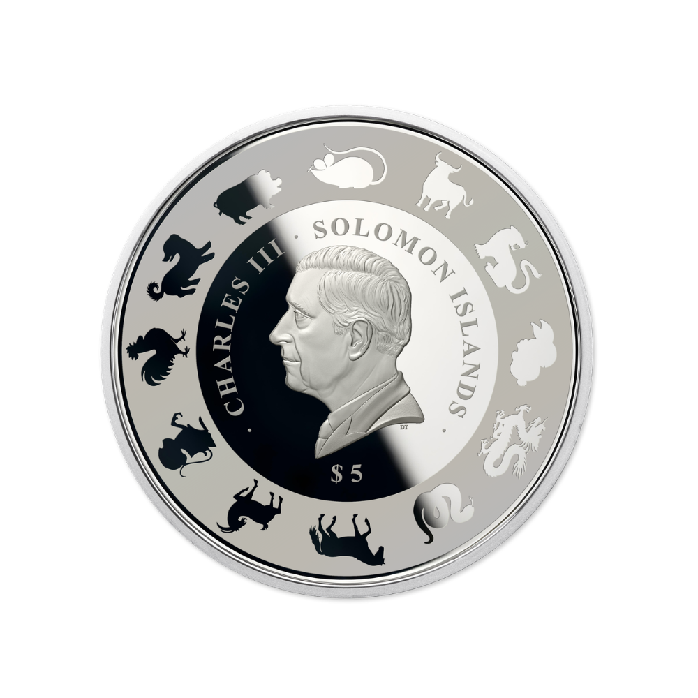 Year of the Goat 1 Oz Silver Coin With Pearl 2027 MDM