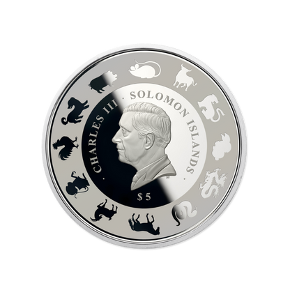 Year of the Goat 1 Oz Silver Coin With Pearl 2027 MDM