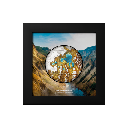 Yellowstone National Park Topography 5 Oz Silver Coin 2025
