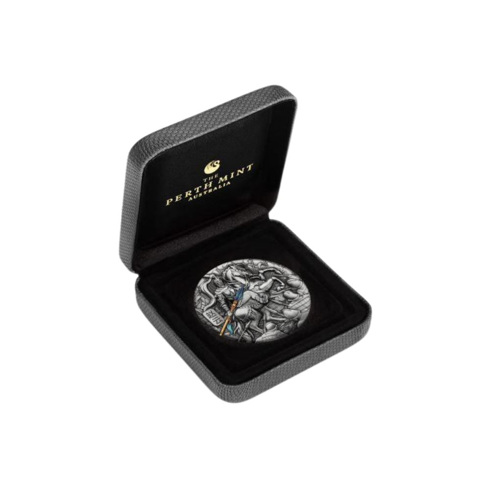 ZHAO YUN Ancient Chinese Warrior 5 Oz Silver Coin $5 Tuvalu 2021