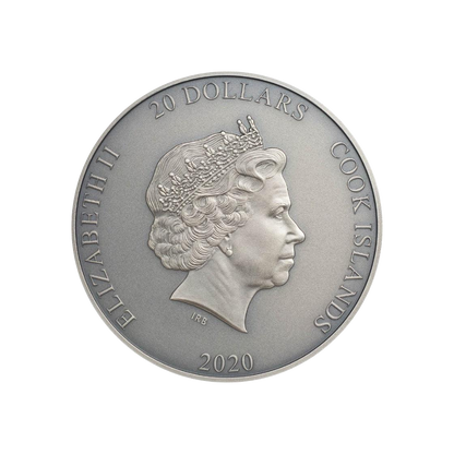 ZHONG KUI Gilded Asian Mythology 3 Oz Silver Coin $20 Cook Islands 2020