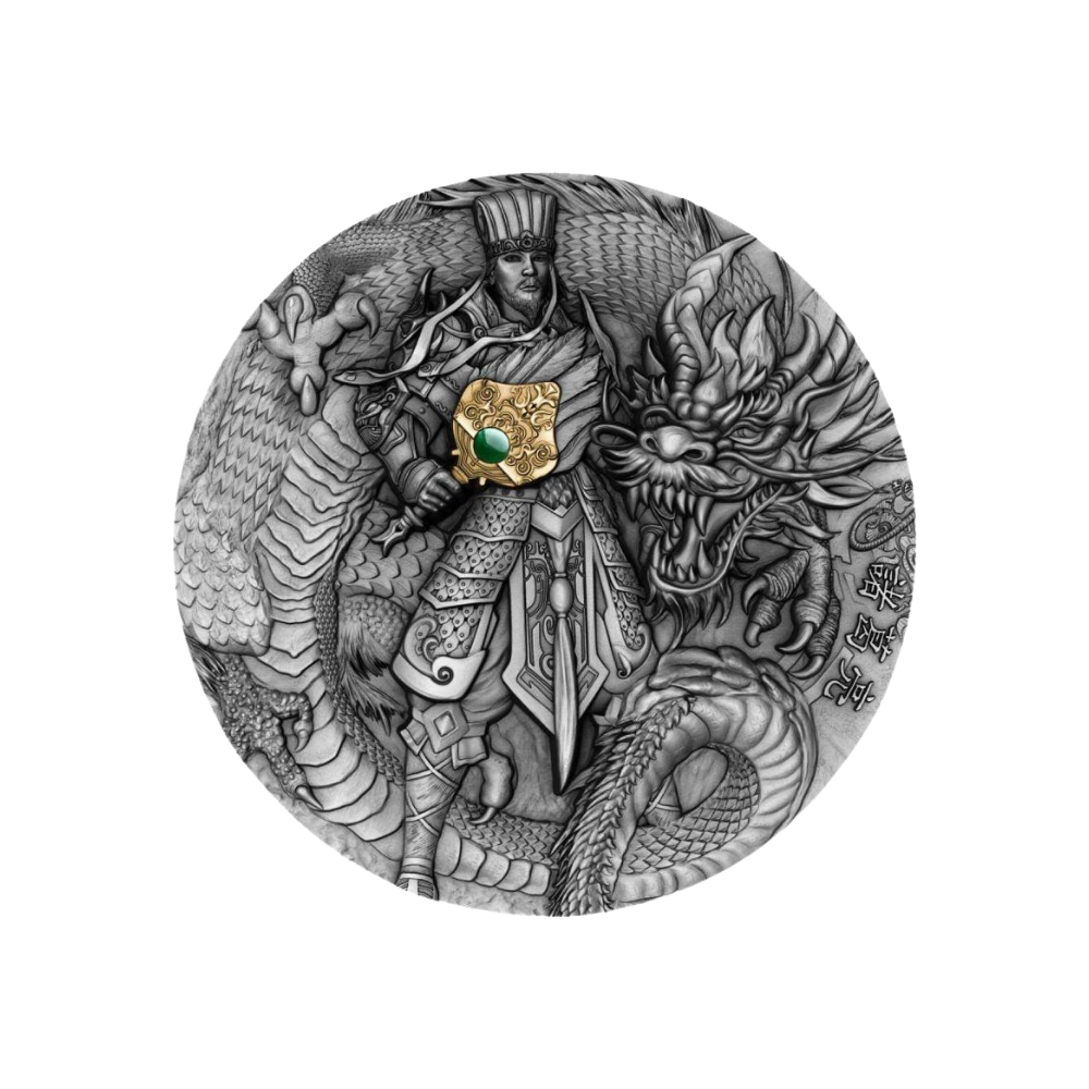 ZHUGE LIANG Famous Chinese Warriors 2 OZ Silver Coin $5 Niue 2020