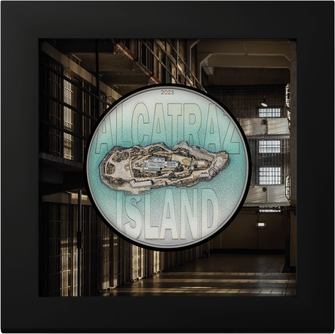 ALCATRAZ ISLAND 3 Oz Silver Coin $20 Cook Islands 2023 - PARTHAVA COIN