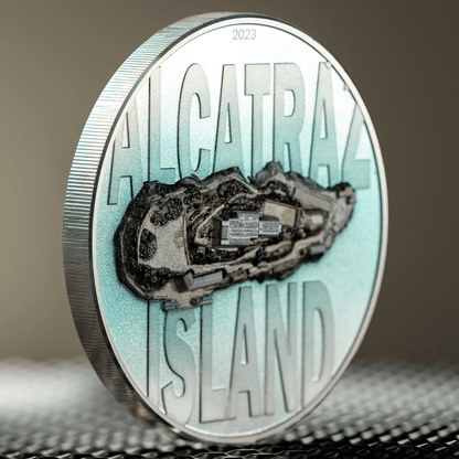 ALCATRAZ ISLAND 3 Oz Silver Coin $20 Cook Islands 2023 - PARTHAVA COIN