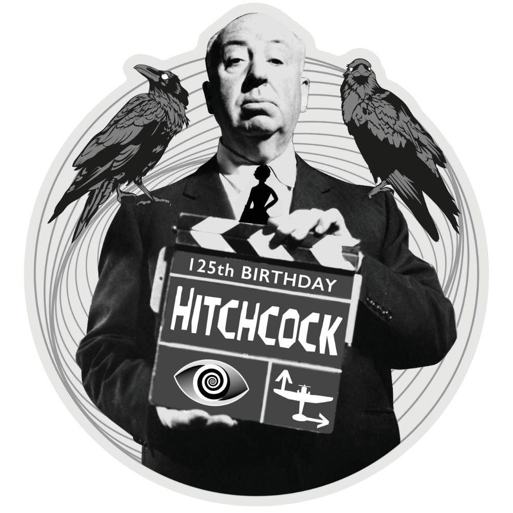 ALFRED HITCHCOCK 125th Anniversary 3 Oz Silver Coin $5 Samoa 2024 - PARTHAVA COIN