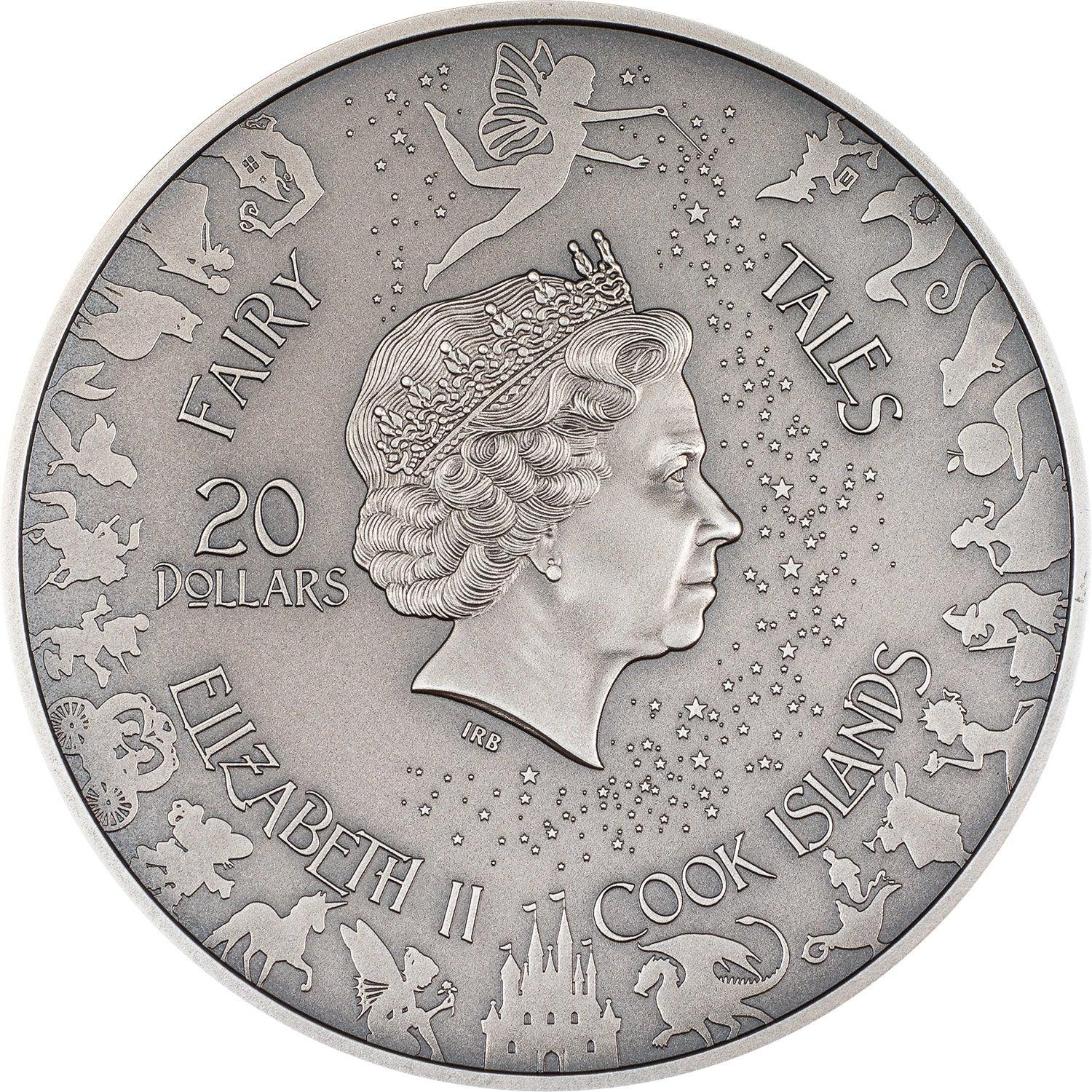 ALICE IN WONDERLAND Fairy Tales Fables 3 Oz Silver Coin $20 Cook Islands 2023 - PARTHAVA COIN