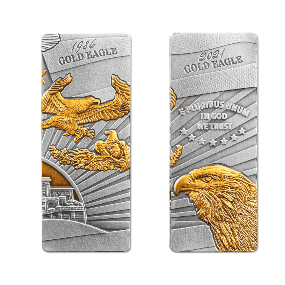 AMERICAN EAGLE Set 4x1 Oz Silver Coins $5 Barbados 2023 - PARTHAVA COIN