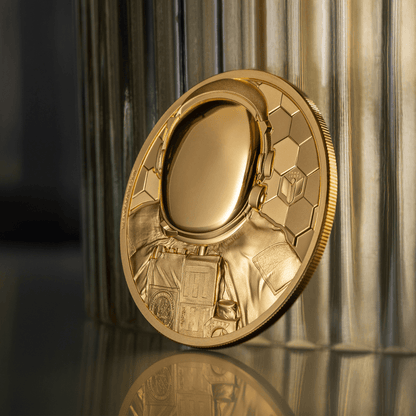 ASTRONAUT Real Heroes 1 Oz Gold Coin $250 Cook Islands 2024 - PARTHAVA COIN