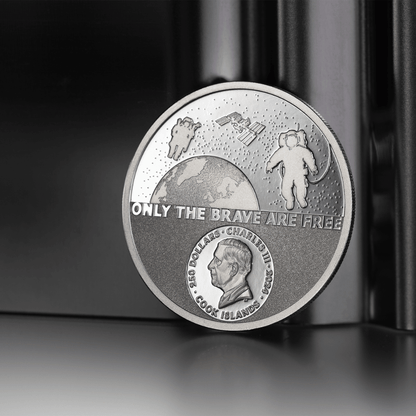 ASTRONAUT Real Heroes 1 Oz Platinum Coin $250 Cook Islands 2024 - PARTHAVA COIN