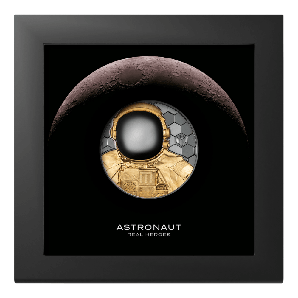 ASTRONAUT Real Heroes 5 Oz Gold Coin $500 Cook Islands 2024 - PARTHAVA COIN