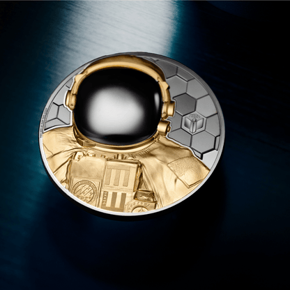 ASTRONAUT Real Heroes 5 Oz Gold Coin $500 Cook Islands 2024 - PARTHAVA COIN