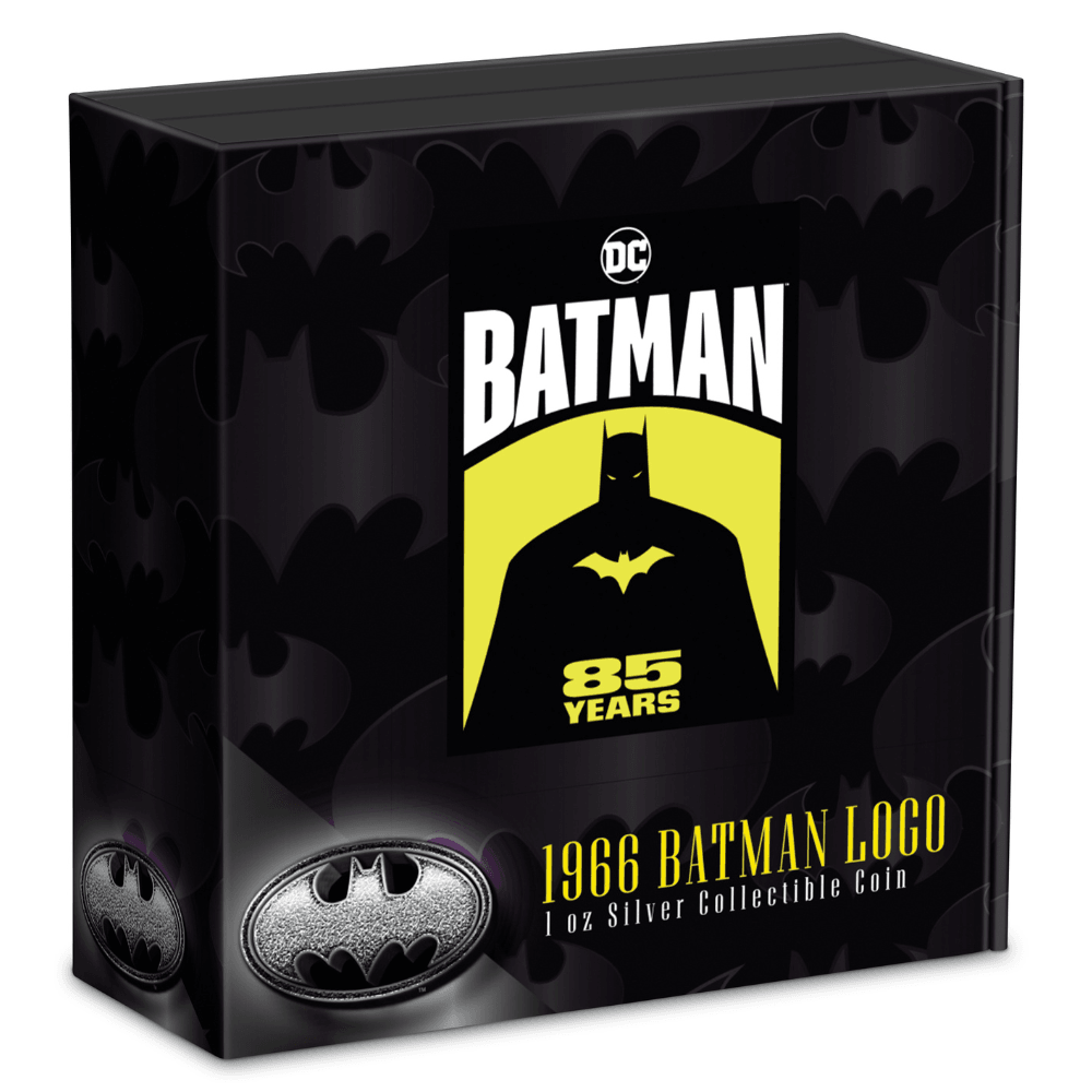 BATMAN LOGO 85th Anniversary 1 Oz Silver Coin $2 Niue 2024 - PARTHAVA COIN