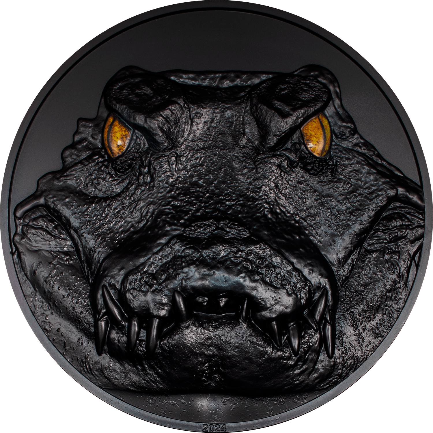 CAIMAN Hunters By Night 1 Kg Kilo Silver Coin $50 Palau 2024 - PARTHAVA COIN
