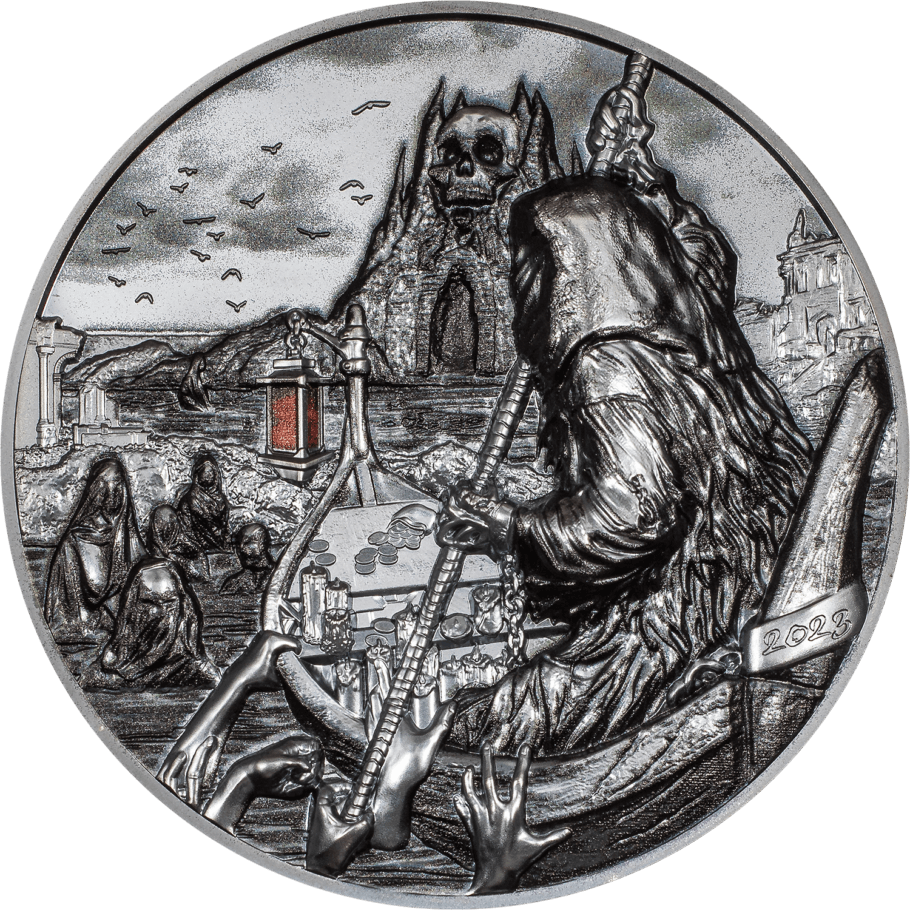 CHARON Ferryman of the Dead 3 Oz Silver Coin $20 Palau 2023 - PARTHAVA COIN