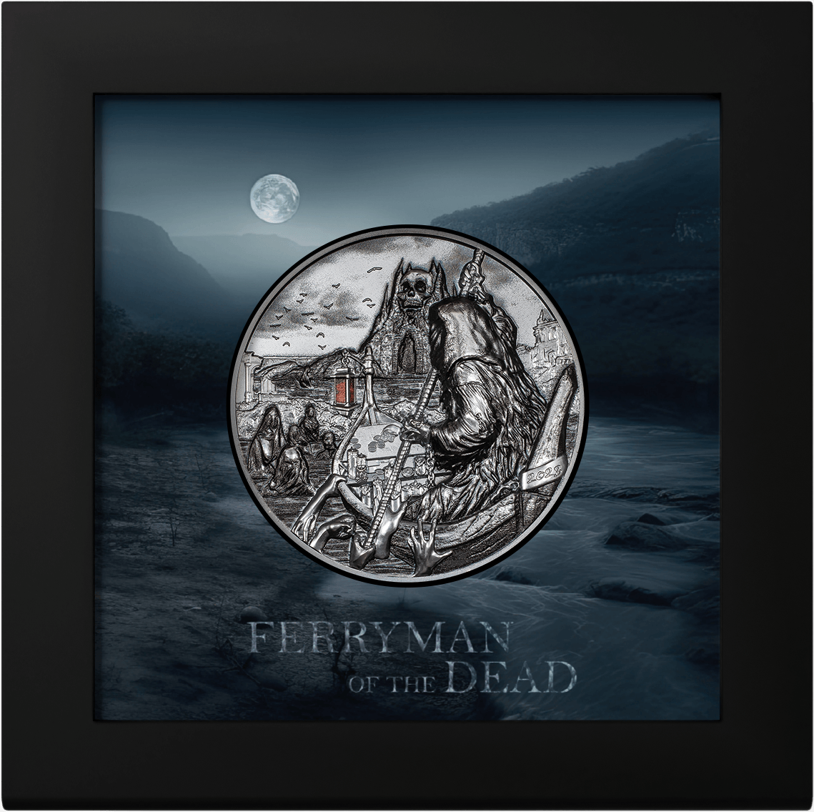 CHARON Ferryman of the Dead 3 Oz Silver Coin $20 Palau 2023 - PARTHAVA COIN