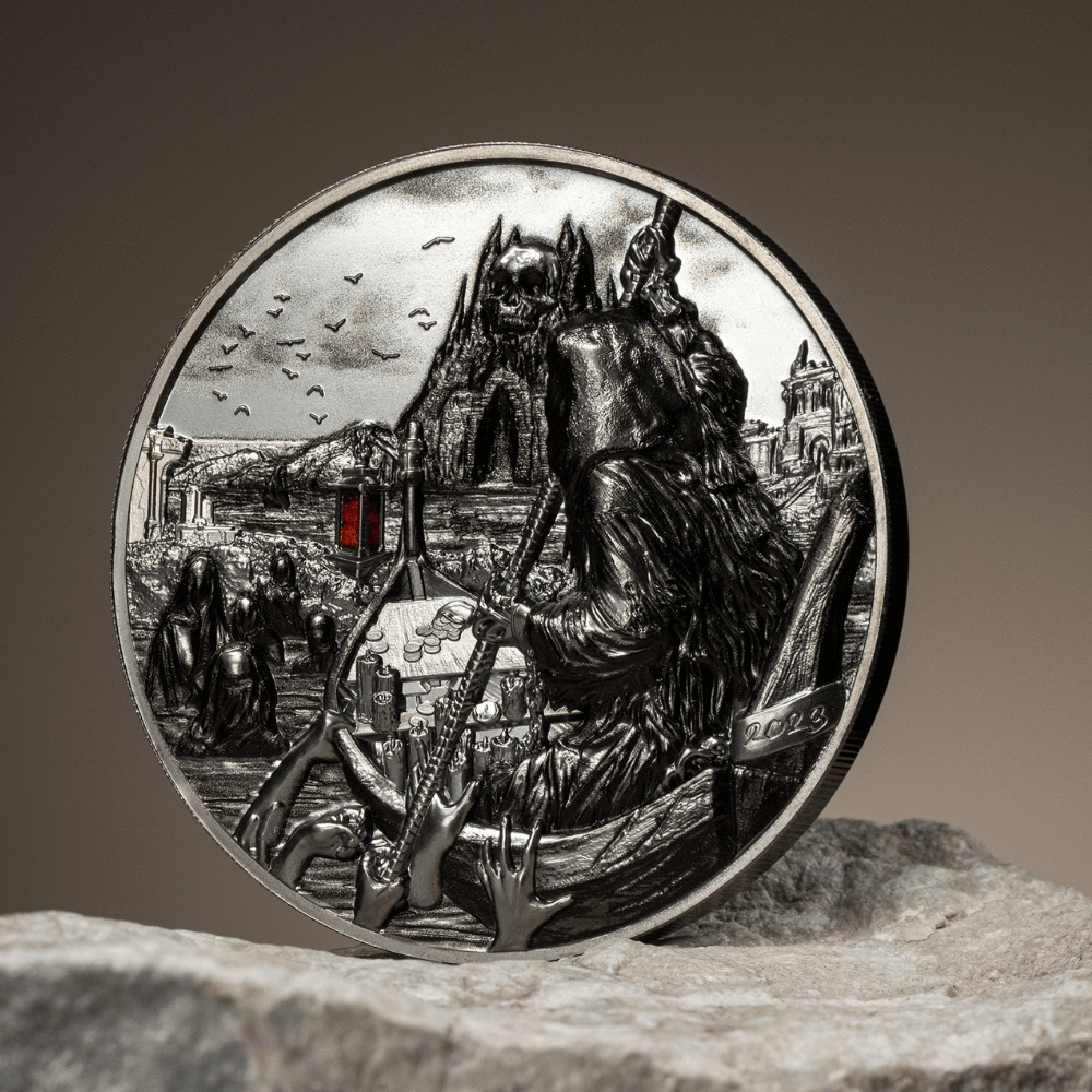 CHARON Ferryman of the Dead 3 Oz Silver Coin $20 Palau 2023 - PARTHAVA COIN