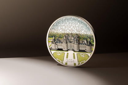 CHATEAU DE CHAMBORD 5 Oz Silver Coin $25 Cook Islands 2024 - PARTHAVA COIN
