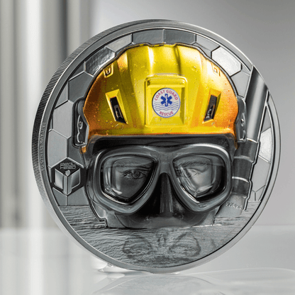 COAST GUARD Real Heroes 1 Kg Kilo Silver Coin $100 Cook Islands 2023 - PARTHAVA COIN