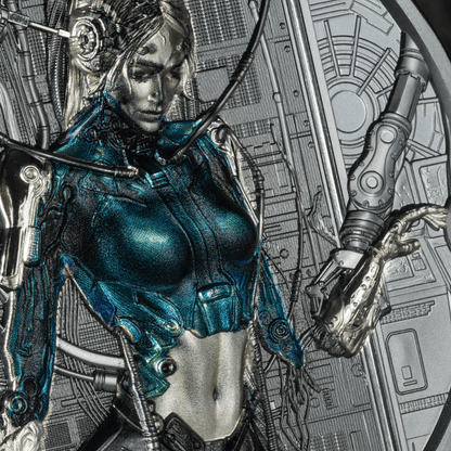 CYBER QUEEN Rebirth 3 Oz Silver Coin $20 Cook Islands 2024 - PARTHAVA COIN