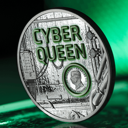 CYBER QUEEN Rebirth 3 Oz Silver Coin $20 Cook Islands 2024 - PARTHAVA COIN