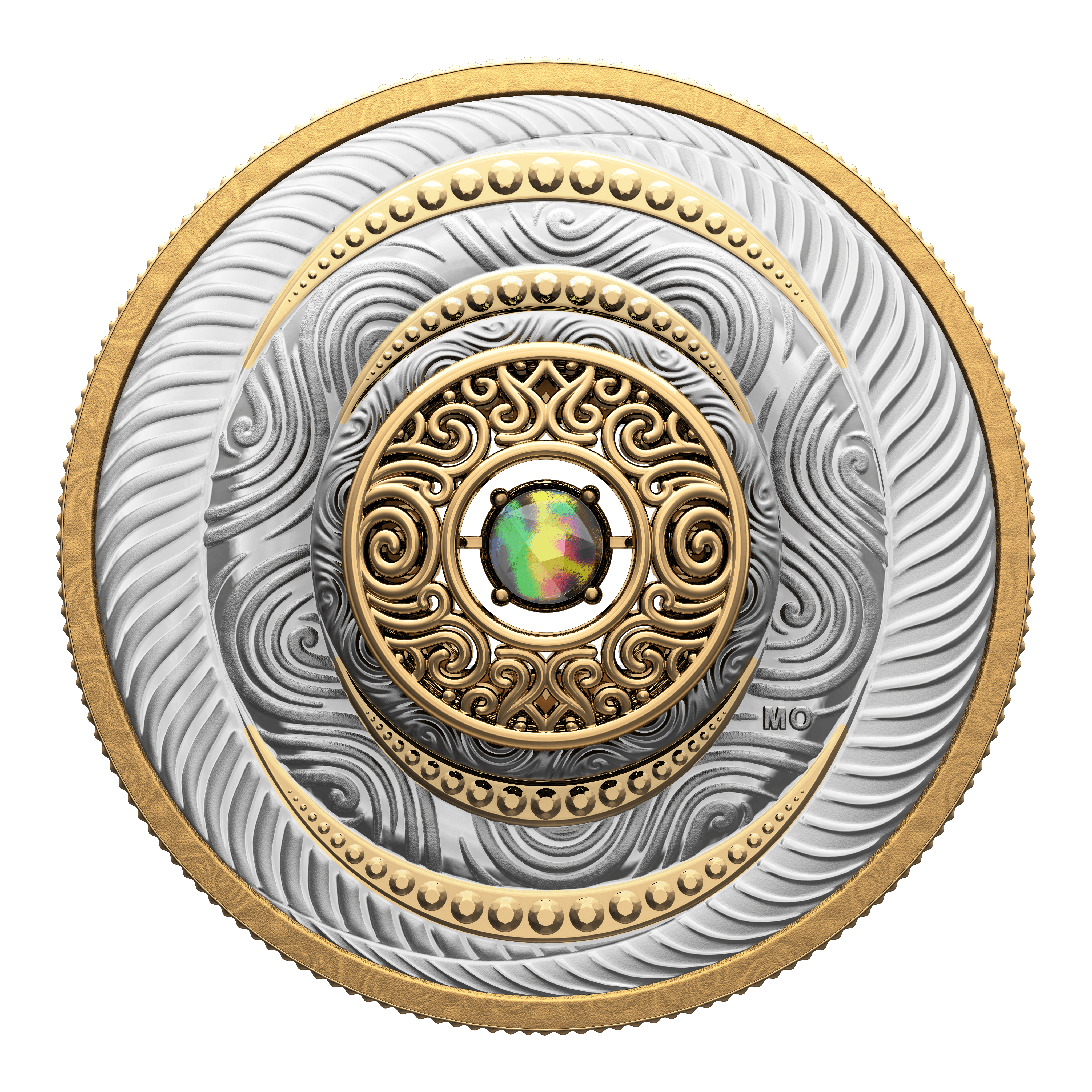 DANCING AMMOLITE AIR Elements of Nature Silver Coin $20 Canada 2024 - PARTHAVA COIN