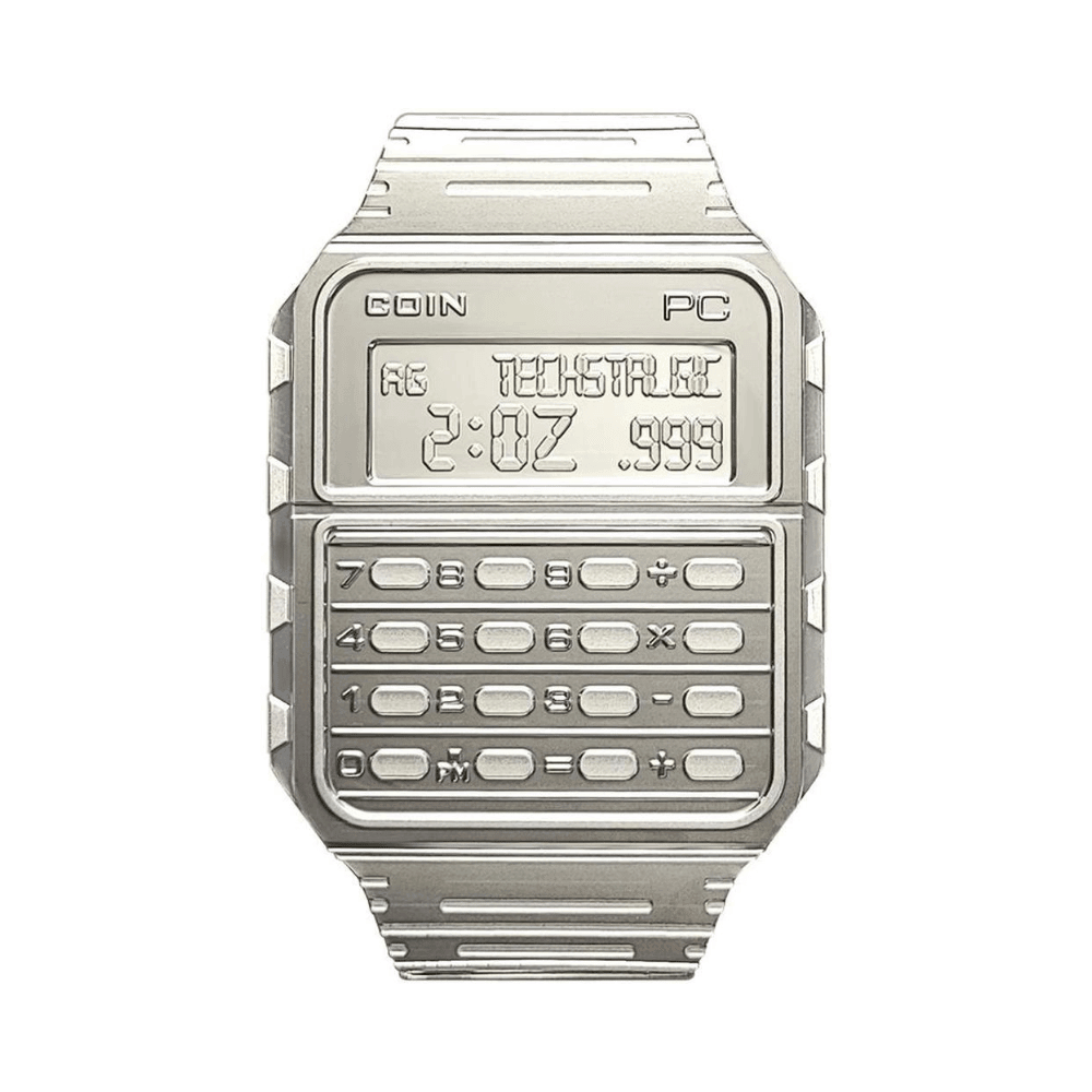 DATABANK WATCH TechStalgic 2 Oz Silver Coin $2 Niue 2024 - PARTHAVA COIN