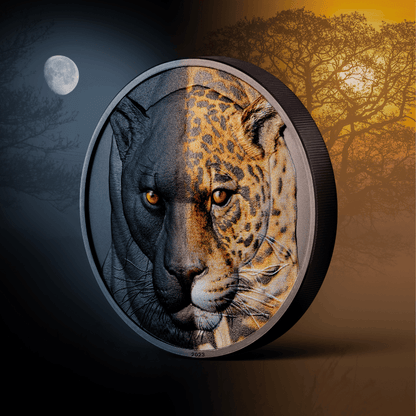 Day and Night JAGUAR 3 Oz Silver Coin $20 Palau 2023- NGC Graded PF 70 - PARTHAVA COIN