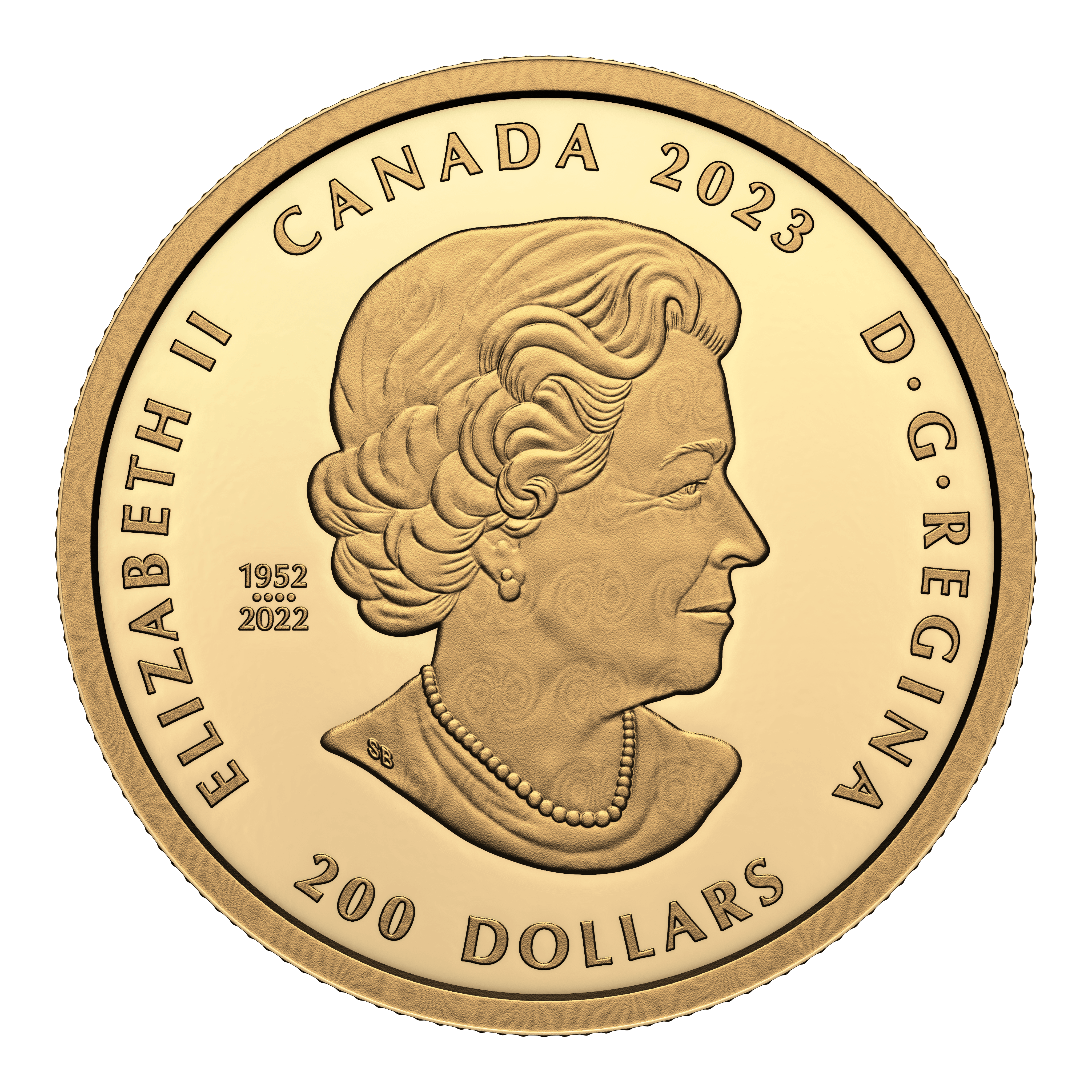 DE BEERS Ideal Heart Diamond Purely Brilliant 1 Oz Gold Coin $200 Canada 2023 - PARTHAVA COIN