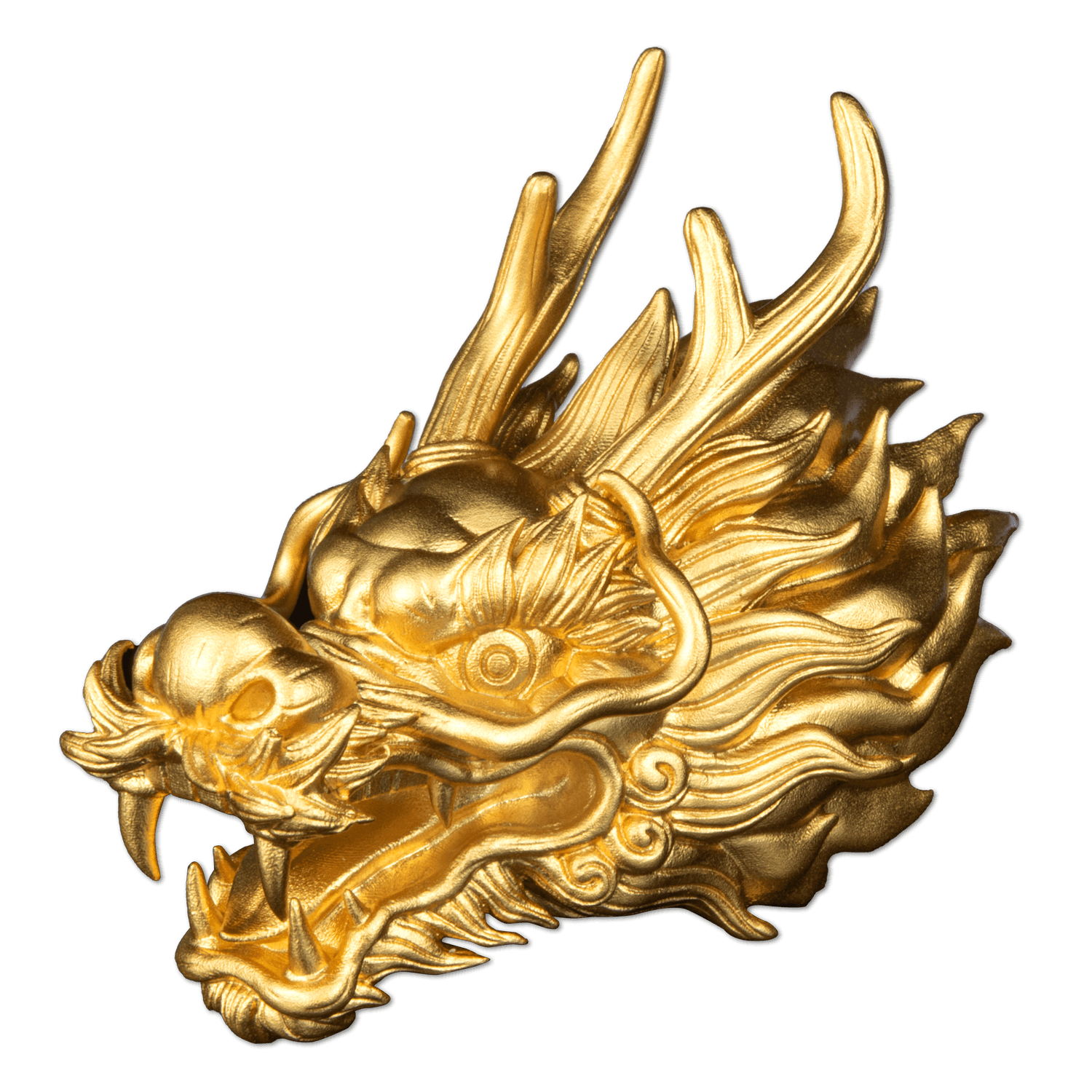 DRAGON HEAD 3D 3 Oz Silver Coin $5 Samoa 2024 - PARTHAVA COIN