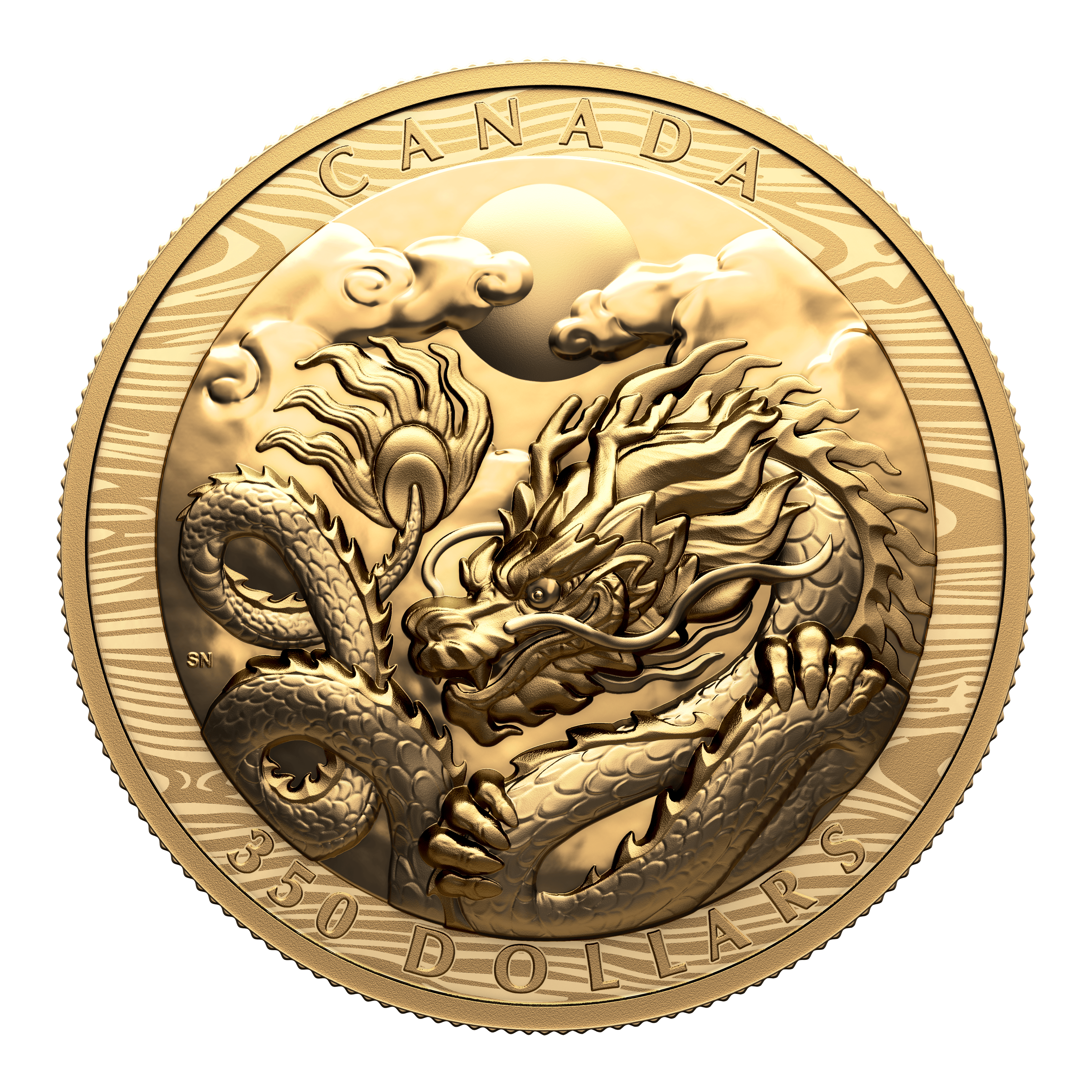 DRAGON Lunar Year Gold Coin $350 Canada 2024 - PARTHAVA COIN