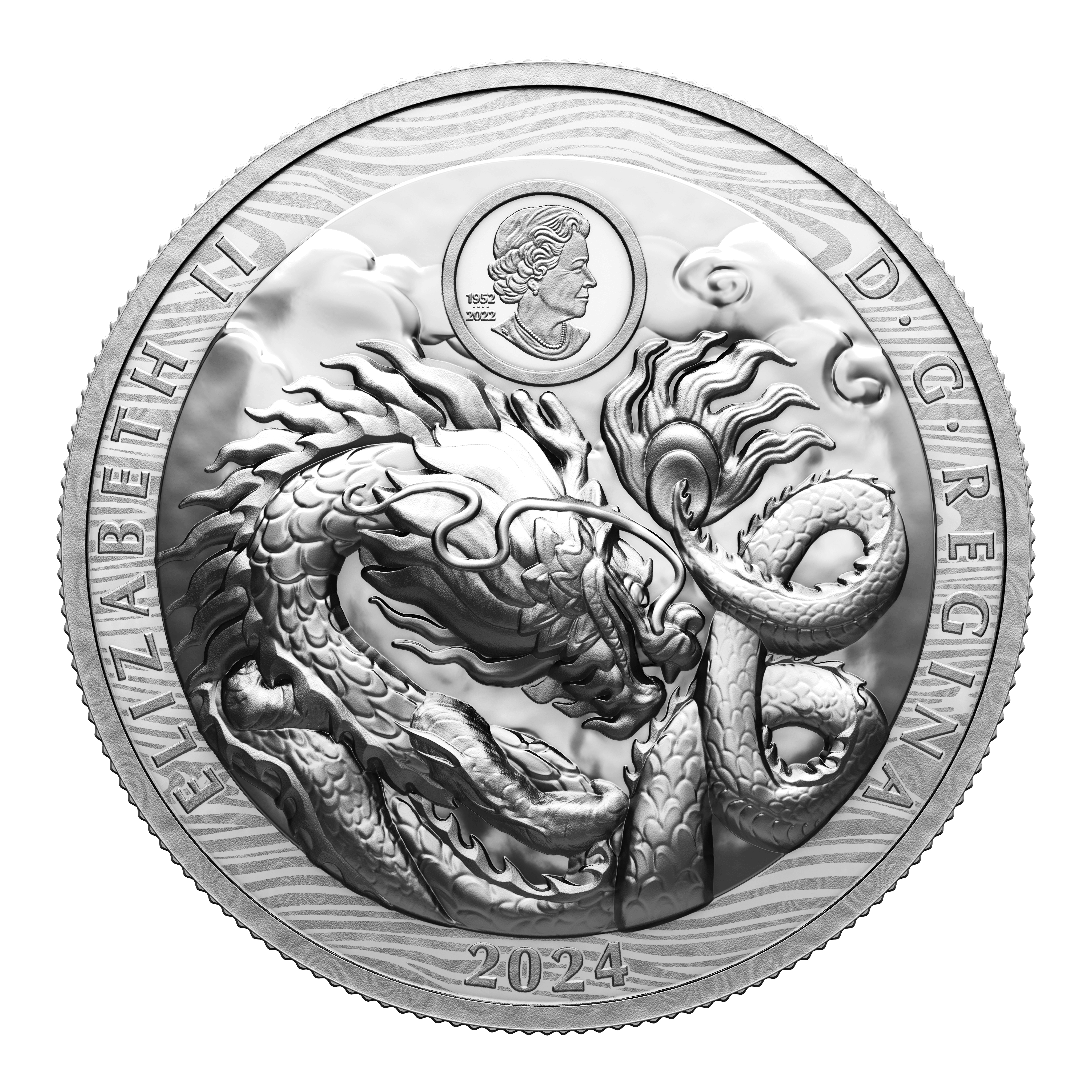 DRAGON Lunar Year Silver Coin $50 Canada 2024 - PARTHAVA COIN