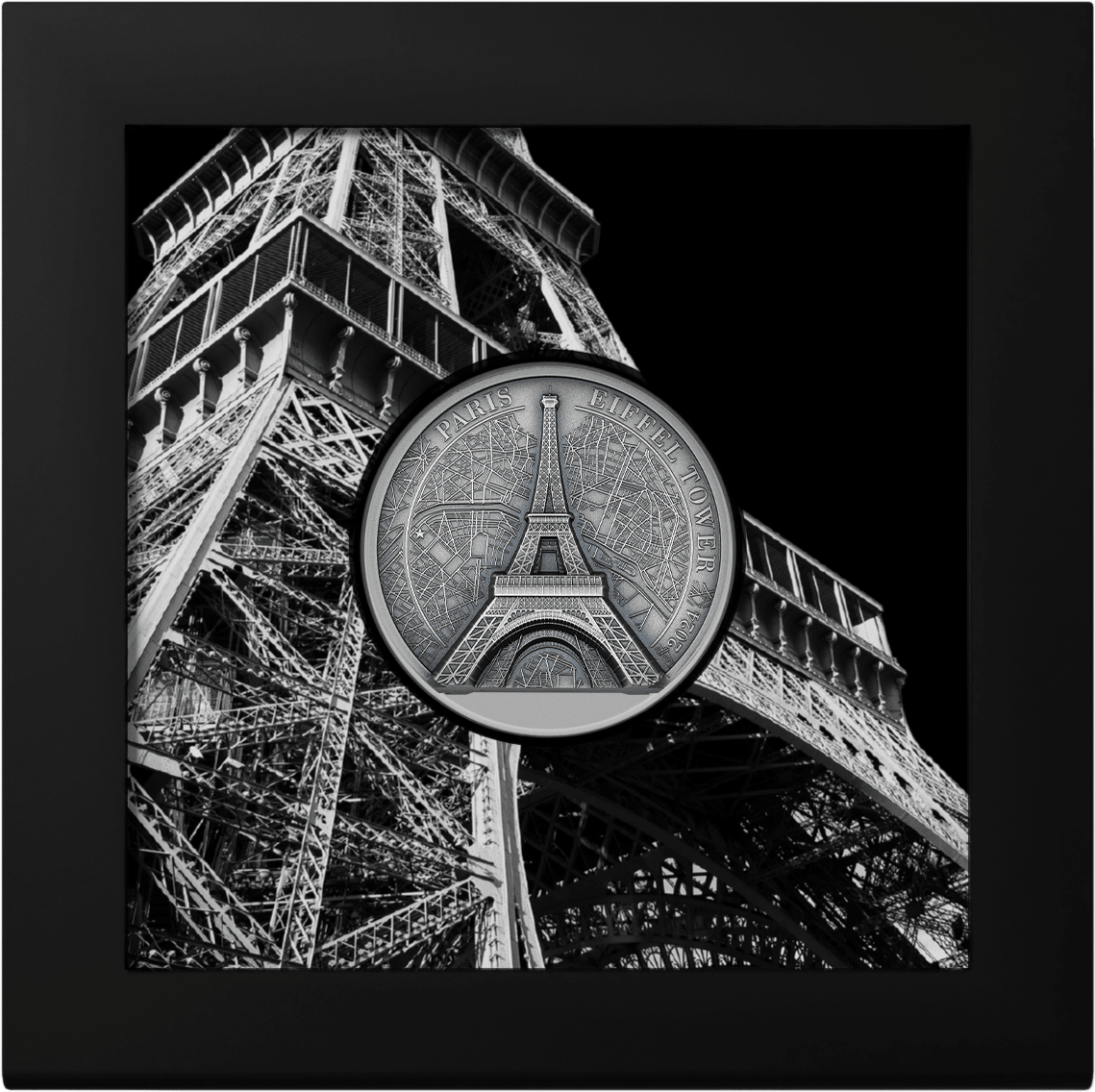 EIFFEL TOWER Historical Monuments 2 Oz Silver Coin $10 Cook Islands 2024 - PARTHAVA COIN
