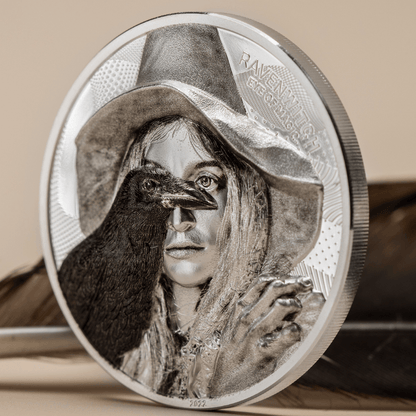 Eye of Magic RAVEN WITCH 2 Oz Silver Coin $10 Cook Islands 2022-NGC Graded PF 70 Ultra Cameo - PARTHAVA COIN