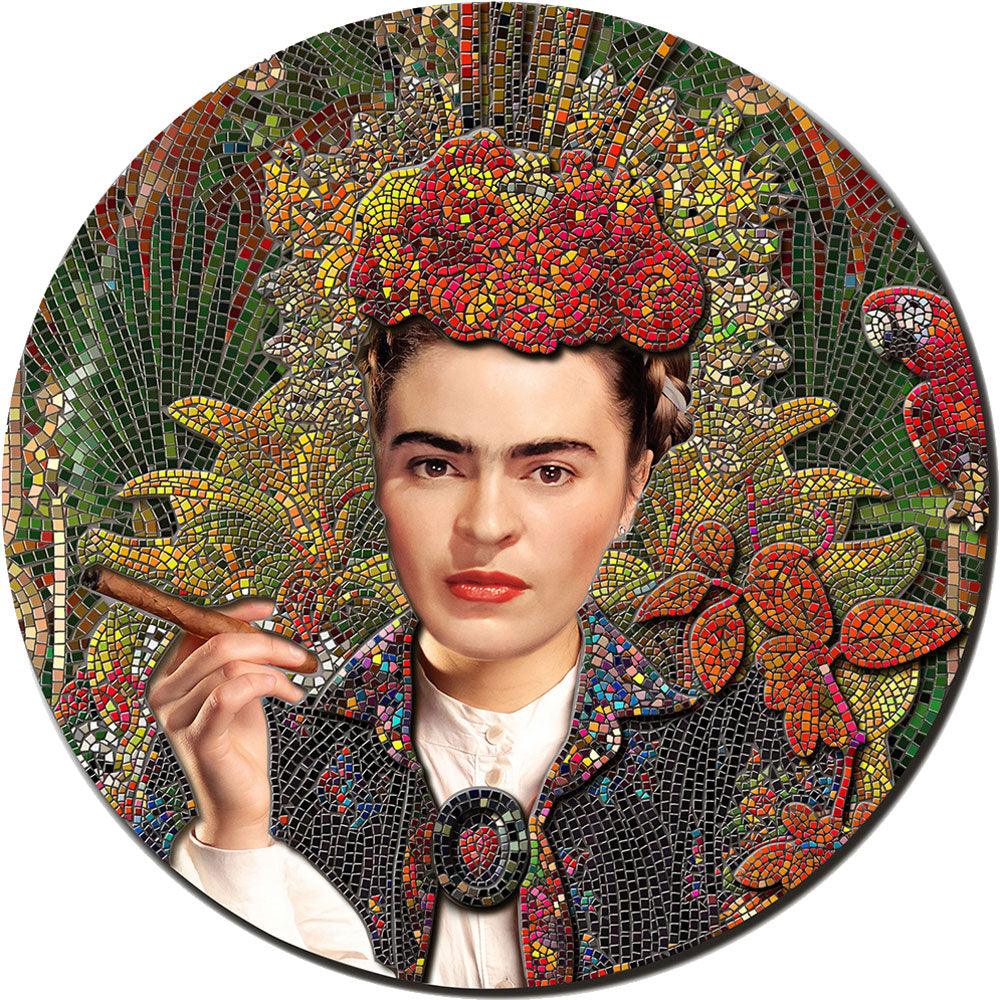 FRIDA KAHLO LA MARAVILLA Great Micromosaic Passion II 3 Oz Silver Coin $20 Palau 2023 - PARTHAVA COIN