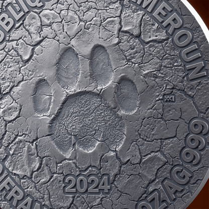 GRACE OF LIONESS Circle of Life 2 Oz Silver Coin 2000 Francs CFA Cameroon 2024 - PARTHAVA COIN